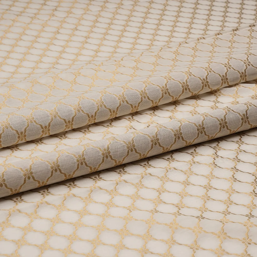 Silk Cotton Chanderi Jari Jacquard